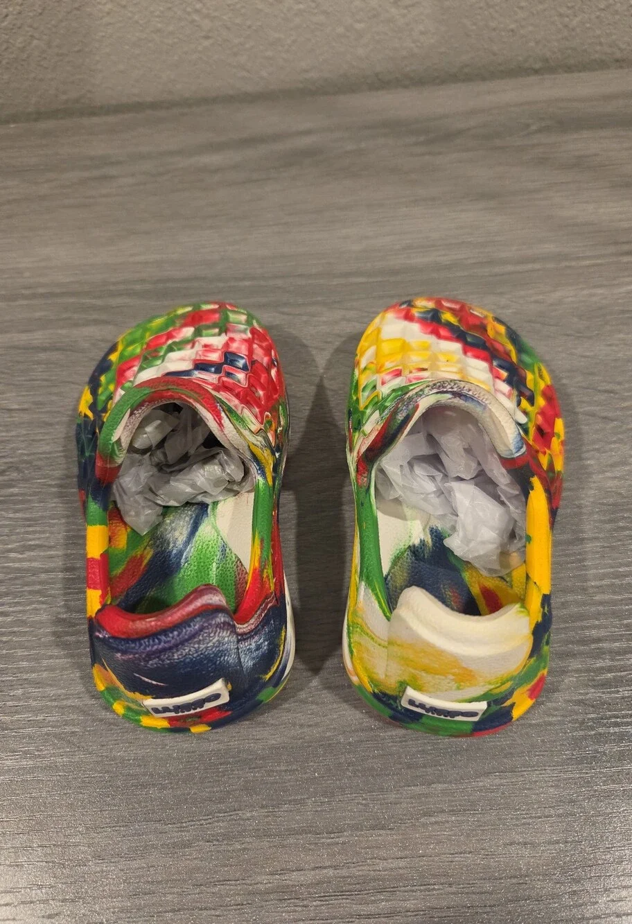 Lusso Cloud Scenario Kids Slip On Shoes 7C Primary Swirl New In Box